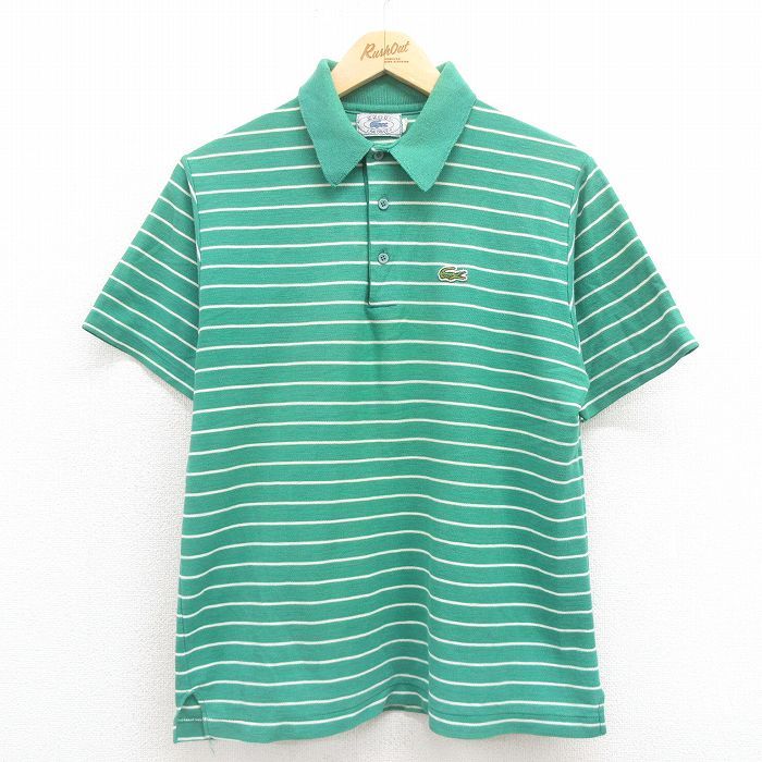 L/古着 ラコステ LACOSTE IZOD 半袖 ブランド ポロ シャツ メンズ 90s