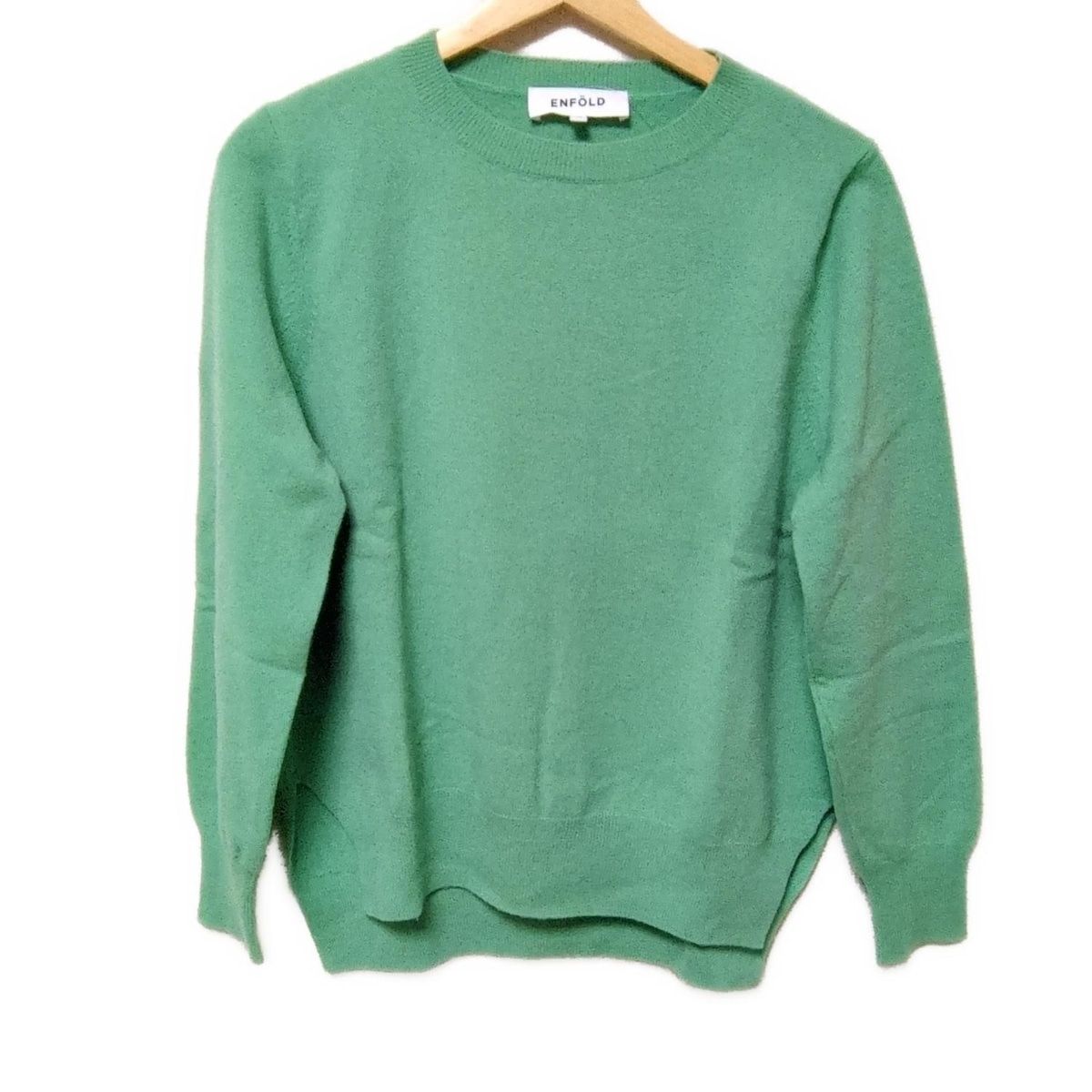 ENFOLD エンフォルド 長袖セーター サイズ38 M レディース - ライトグリーン
