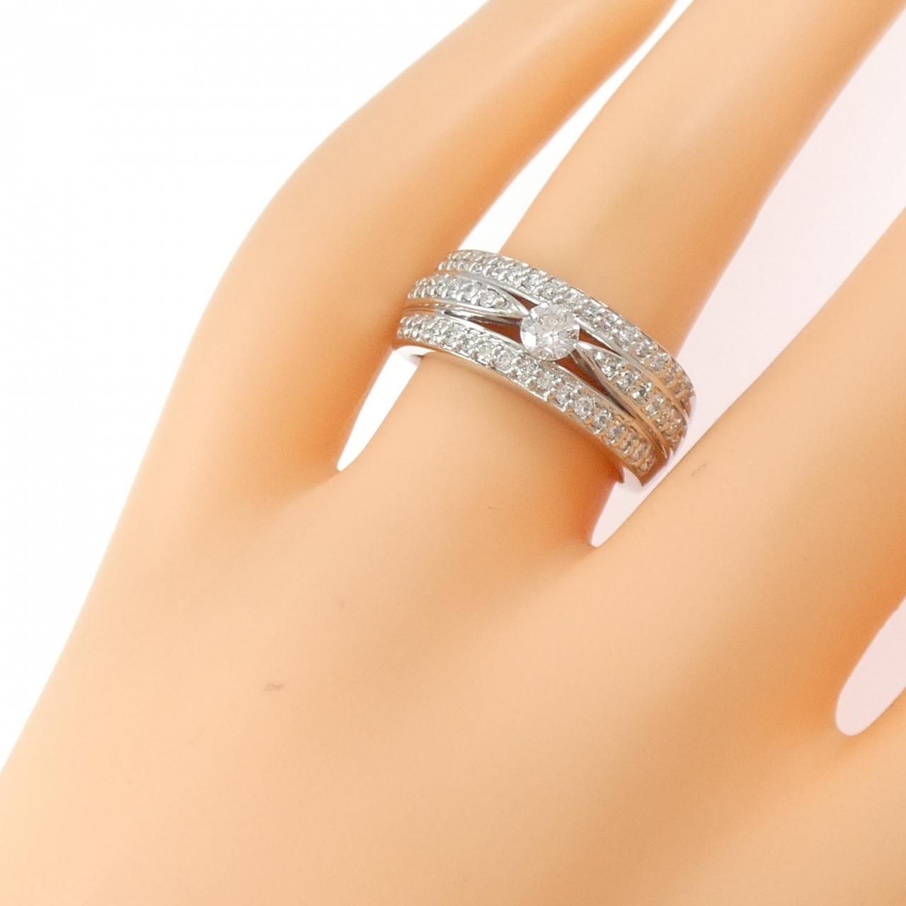 Pt900ダイヤモンドリング 0.3ct 26号 印台 ダイヤ ダイアモンド 指輪