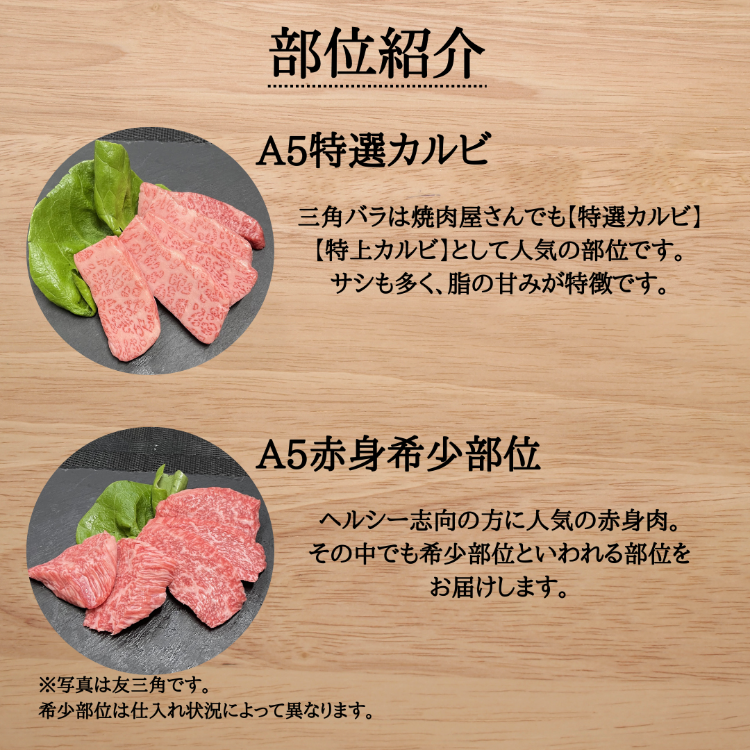 スタンダード焼肉セット500ｇ★3～4人分★国産黒毛和牛A5★国産豚★焼肉★BBQ