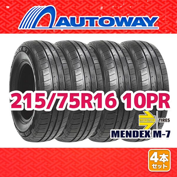 AUTOWAY 215|75R16 サマータイヤ MOMO Tires MENDEX M-7 16インチ 4本セット 夏タイヤ オートウェイ