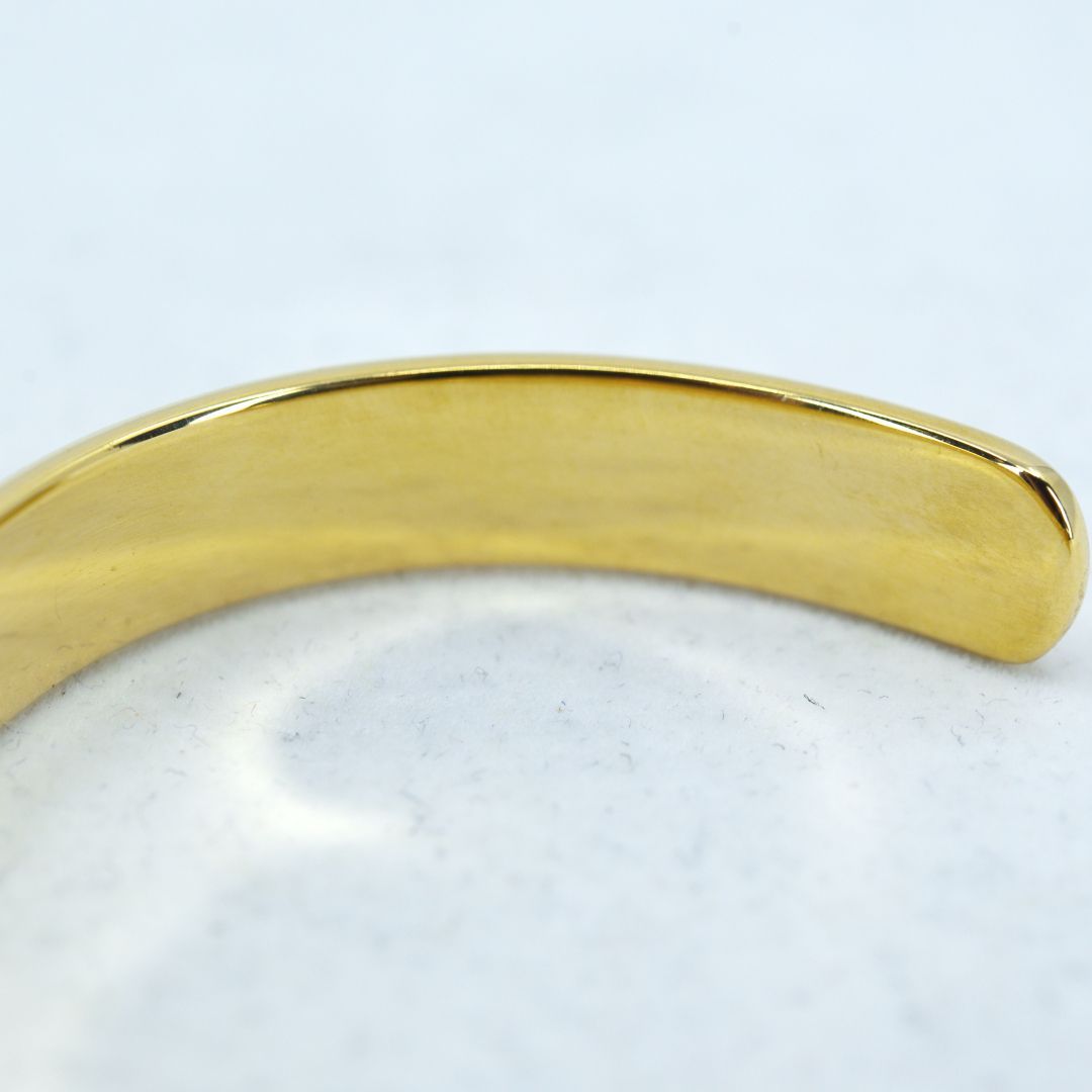 [超美品]ティファニー　ブレス　アトラス　750　K18　YG　バングル Tiffany Atlas ティファニー TIFFANY＆Co. アトラス バングル