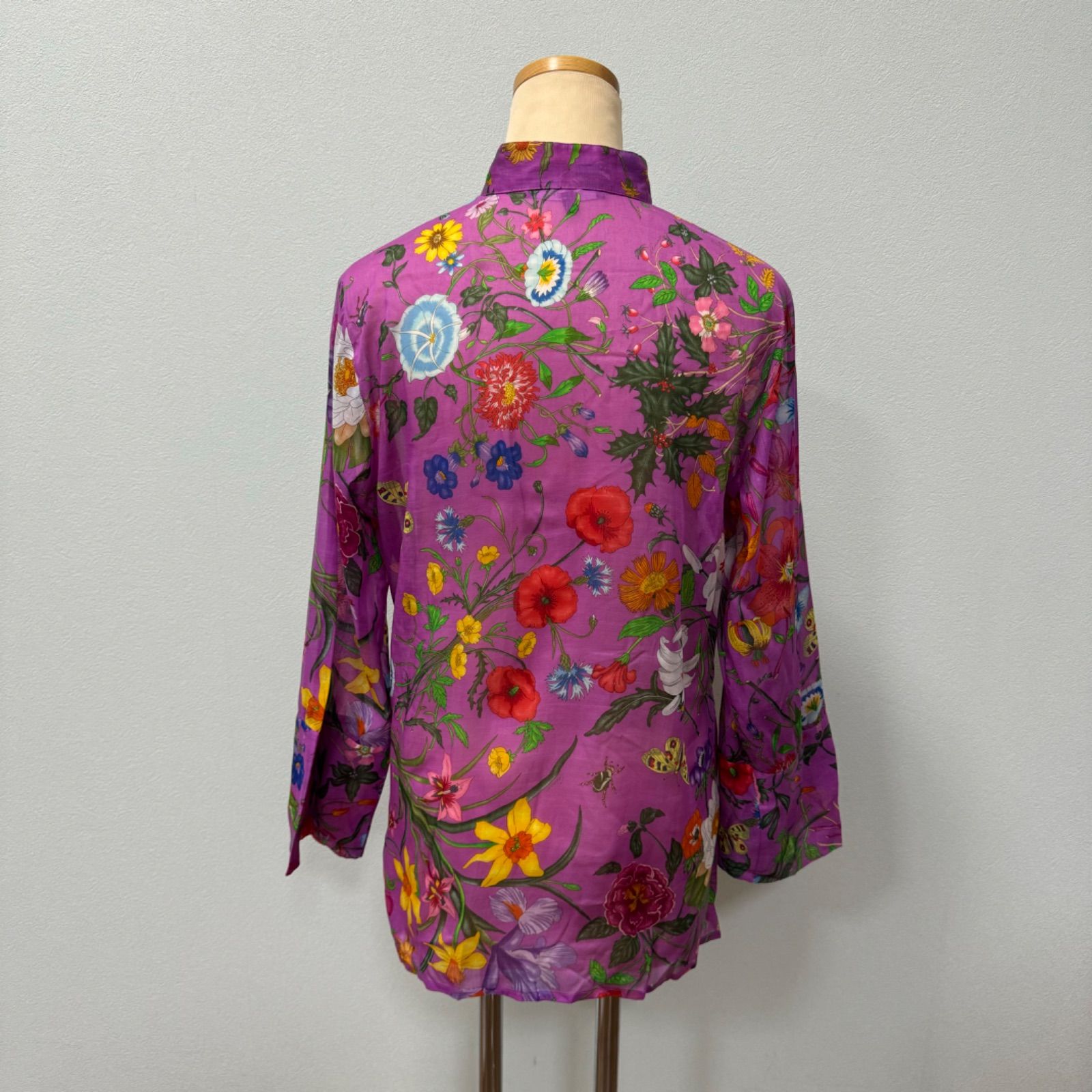 GUCCI グッチ シャツブラウス 花柄 フラワーフローラ サイズ40