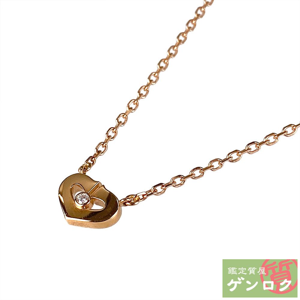 カルティエ 2C 1Pダイヤ ネックレス ネックレス