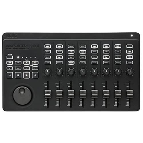 KORG 定番 USB|ワイヤレス オールインワン モバイルMIDIコントローラー nanoKONTROL Studio 音楽制作 DTM A4
