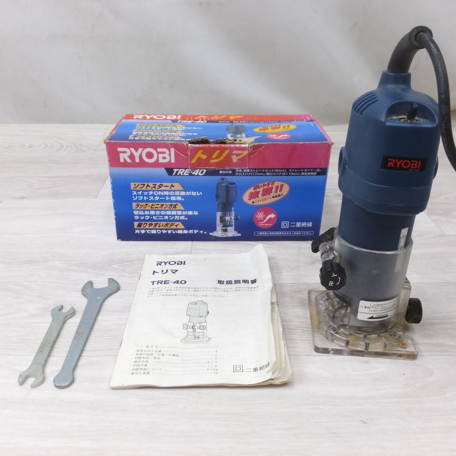 [送料無料] ◆リョービ RYOBI トリマ TRE-40 トリマー 軸径6mm ウッドクラフター 電動 工具◆