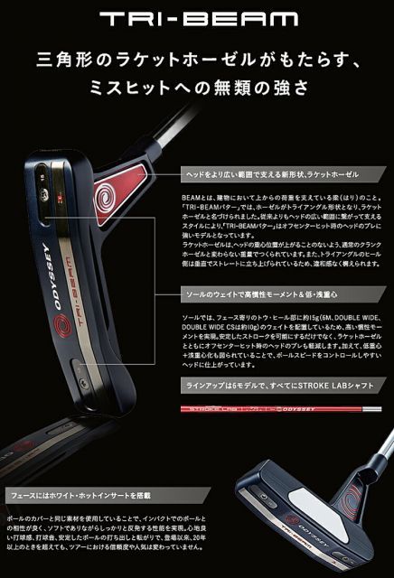 種類6：34インチ/6M オデッセイトライビーム パターストローク ラボ