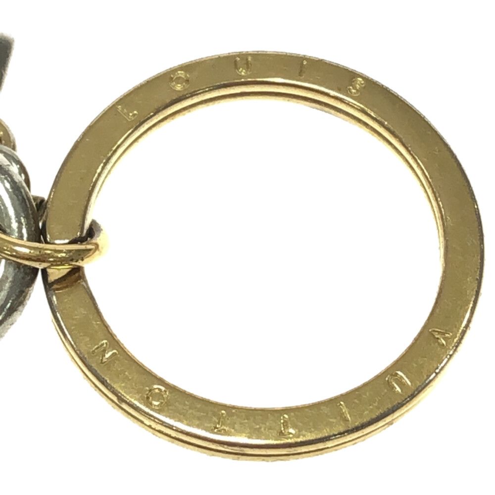 LOUIS VUITTON (ルイヴィトン) ポルト・クレ LVファセット ゴールド