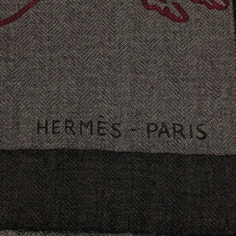 HERMES エルメス シルク カシミア スカーフ カレ70 馬 シュバル ホース