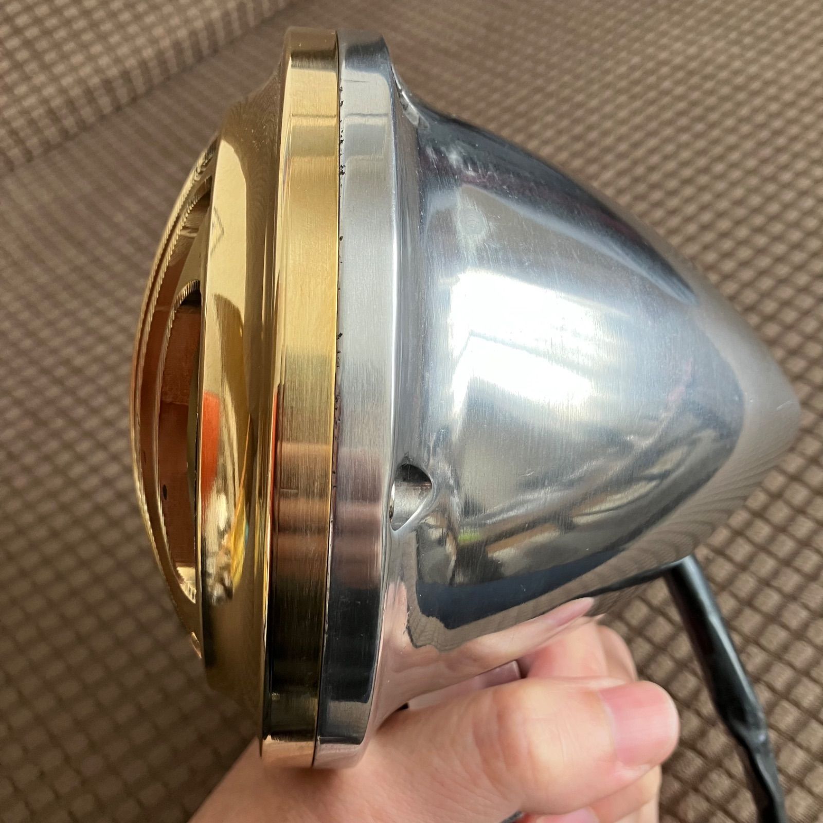 ランキングや新製品 BRASS オールド ビンテージ アルミヘッドライト ハーレー その他