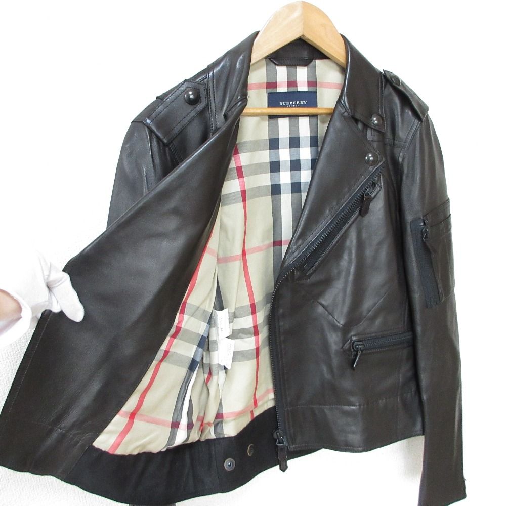超美品 美品 BURBERRY LONDON バーバリーロンドン 裏地ノバチェック柄 ジャケット・アウター