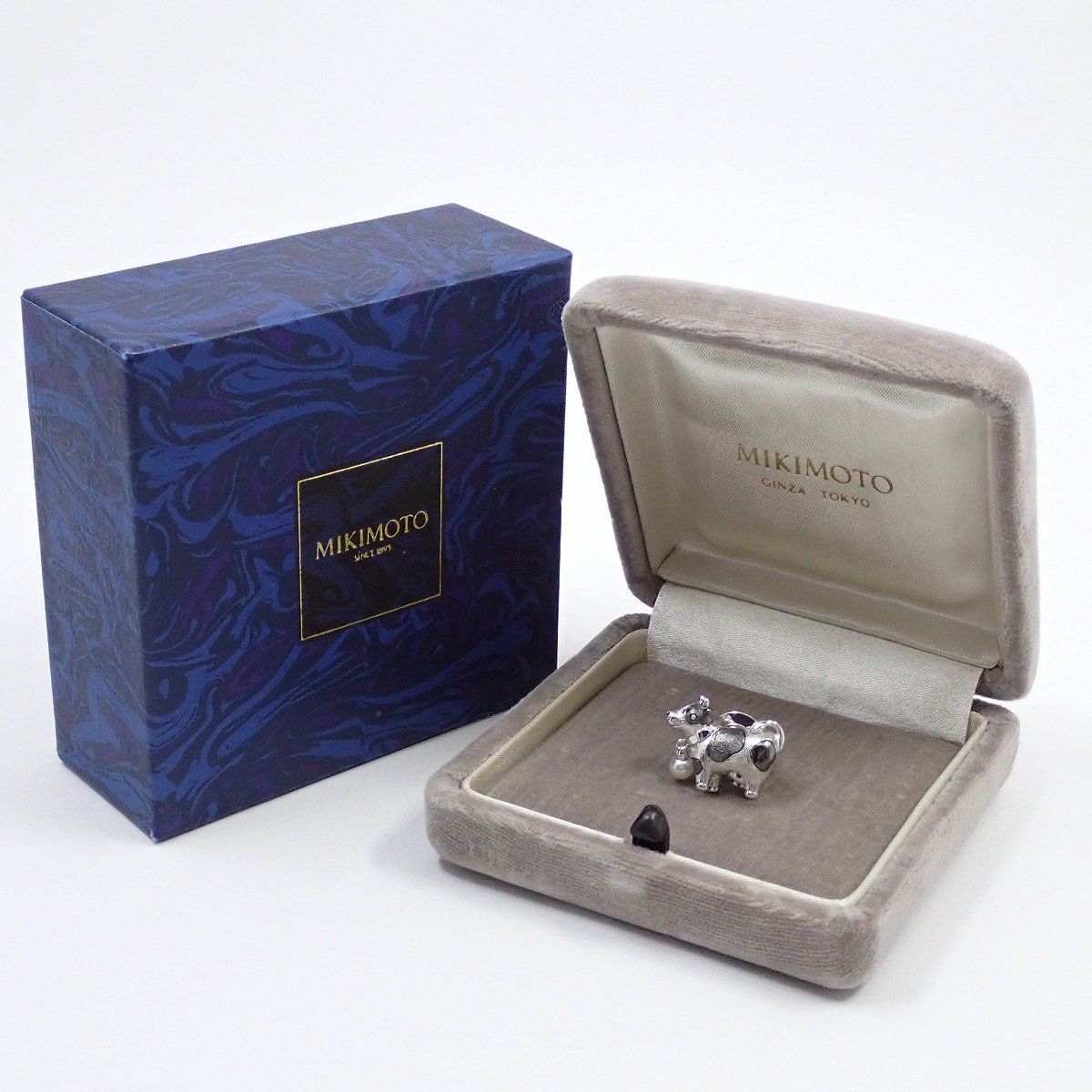 【新品】MIKIMOTO ミキモト ピンブローチ 2個セット 箱付き ピンブローチ PB-20007S ジュエリー｜MIKIMOTO - ミキモト