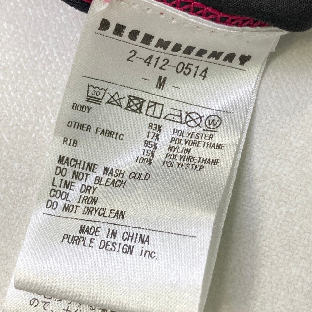 サイズ：M DECEMBERMAY ディセンバーメイ  モックネック 長袖Tシャツ  ブラック系 [240101429640] ゴルフウェア レディース ストスト サイズ：M DECEMBERMAY ディセンバーメイ モックネック 長袖T