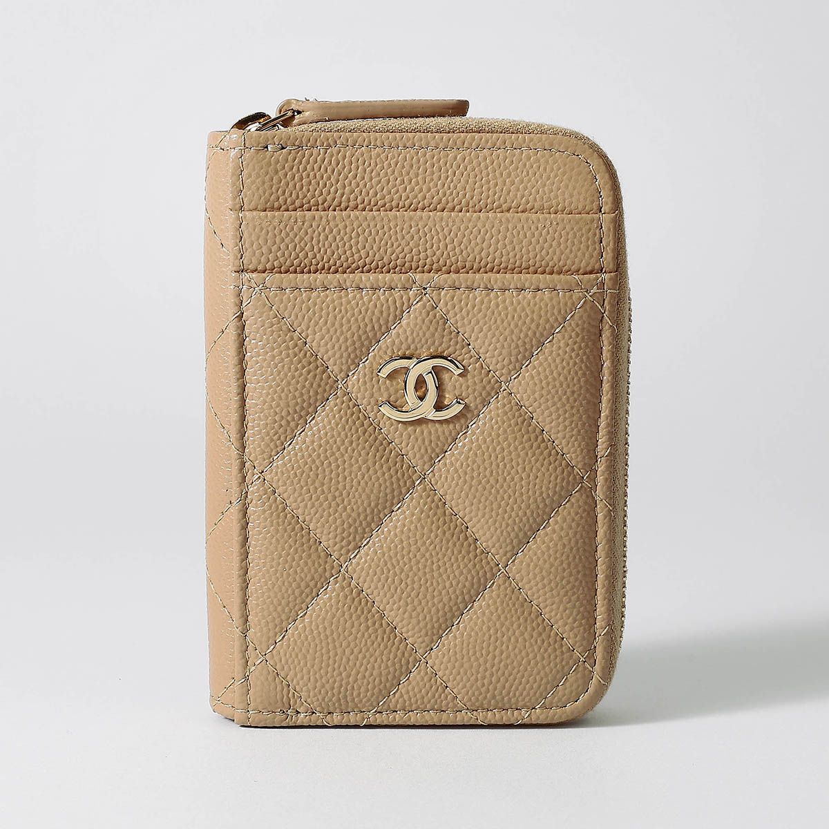 シャネル CHANEL コインケース ZIP COIN PURSE ベージュ