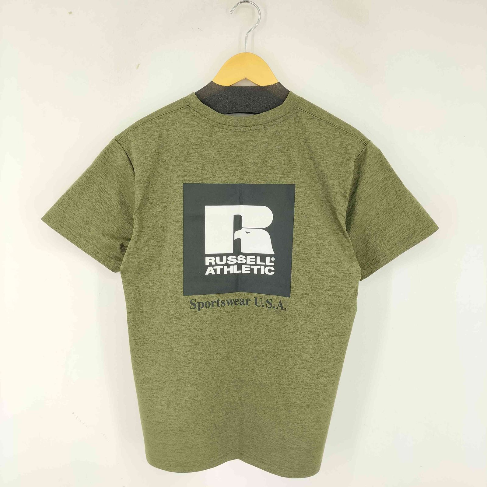 70s ラッセルアスレチック 半袖 Tシャツ プリント 両面 90s USA製 Russell ラッセル Russell athletic ラッセル