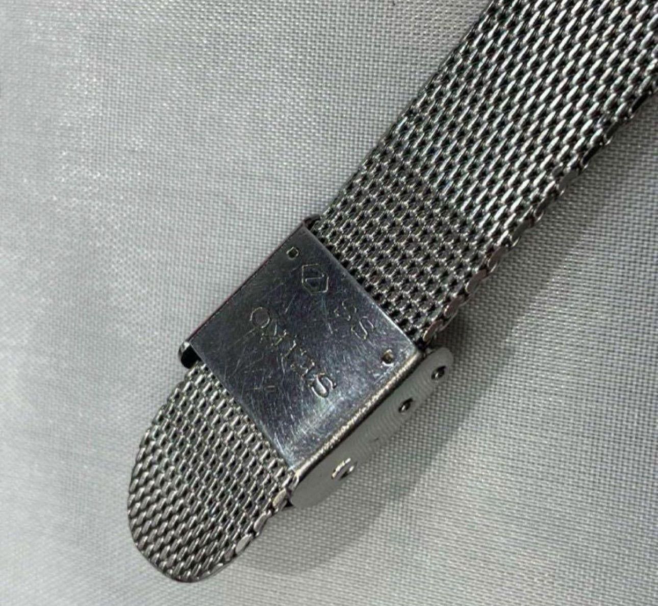 70s 美品 SEIKO 風防純正新品交換済 純正SSベルト レディース