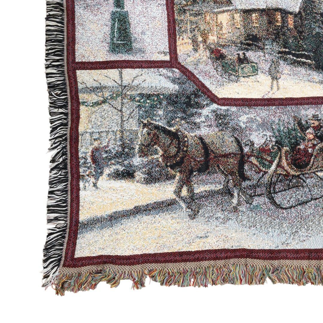 VINTAGE - vintageラグ カーペット USA製 クリスマス 教会 1210 vintageラグ カーペット USA製 クリスマス 教会 1210-売れ筋がひ