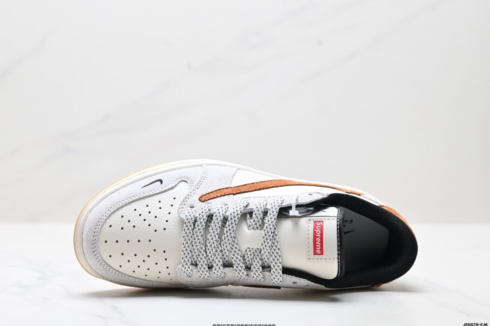 Travis Scott x Air Jordan 1 Reverse Mocha AJ1 TS 逆さフック コラボレーション ロートップ カルチャーバスケットボールシューズ