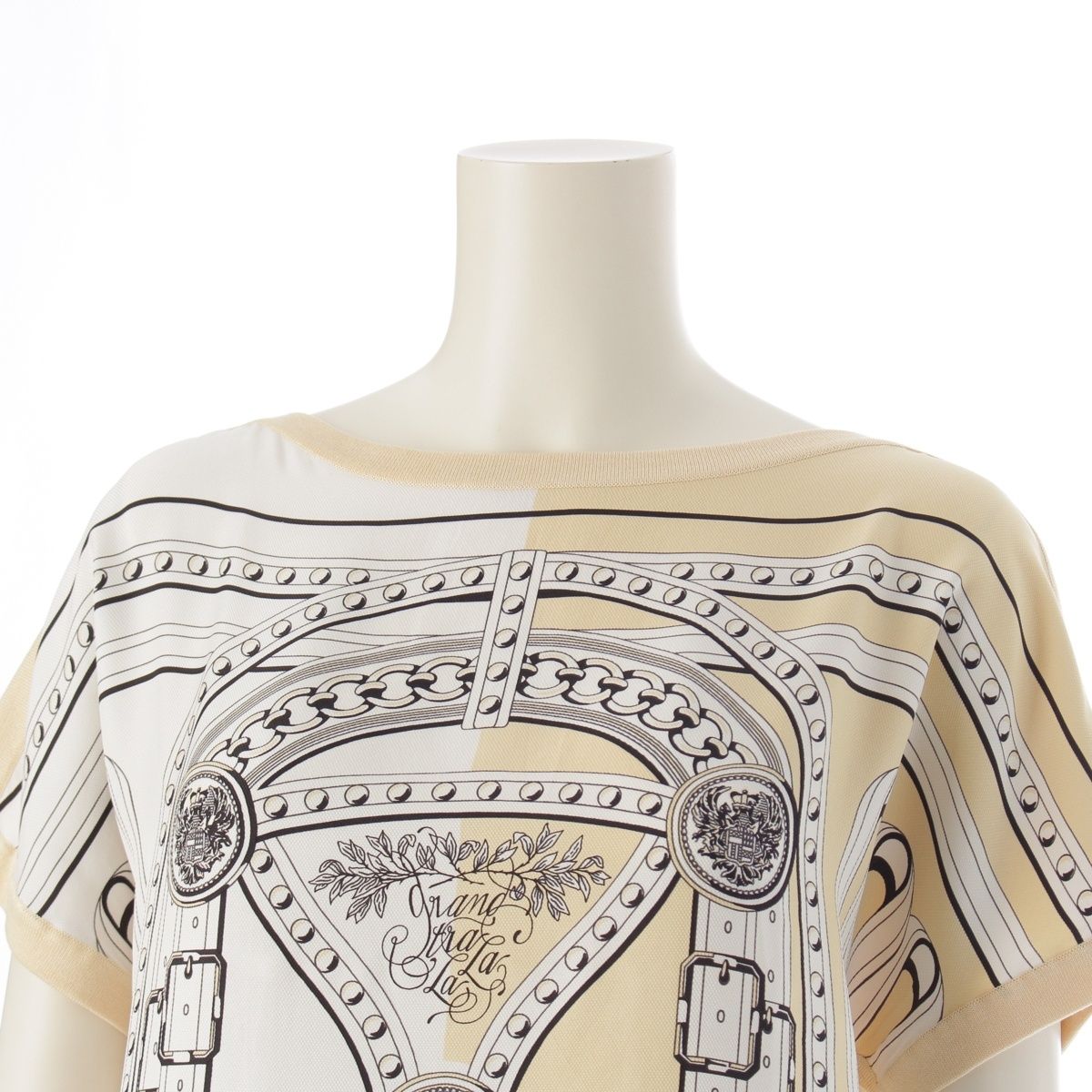 エルメス　HERMES ツイルレーヌ 半袖　シルク　ニット 24AW 36サイズ エルメス HERMES ツイルレーヌ 半袖 シルク ニット 24AW 36サイズ