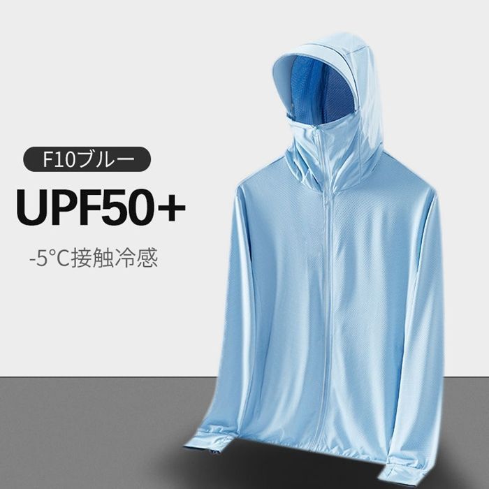 接触冷感 日焼け止め服 メンズ レディース UPF50+ ラッシュ
