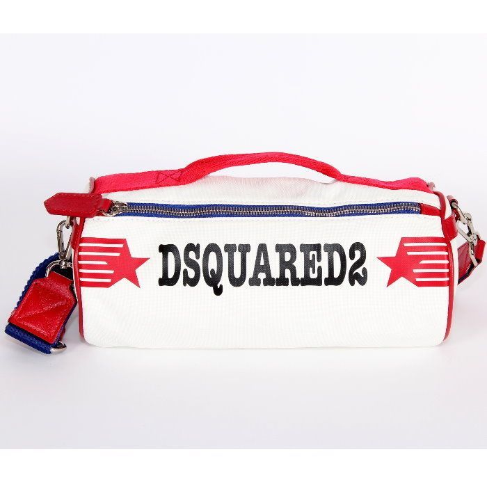 ★ DSQUARED2 ★ プリントロゴTUBEクロスボディバッグ Amazon | (ディースクエアード) DSQUARED2 クロスボディバッグ