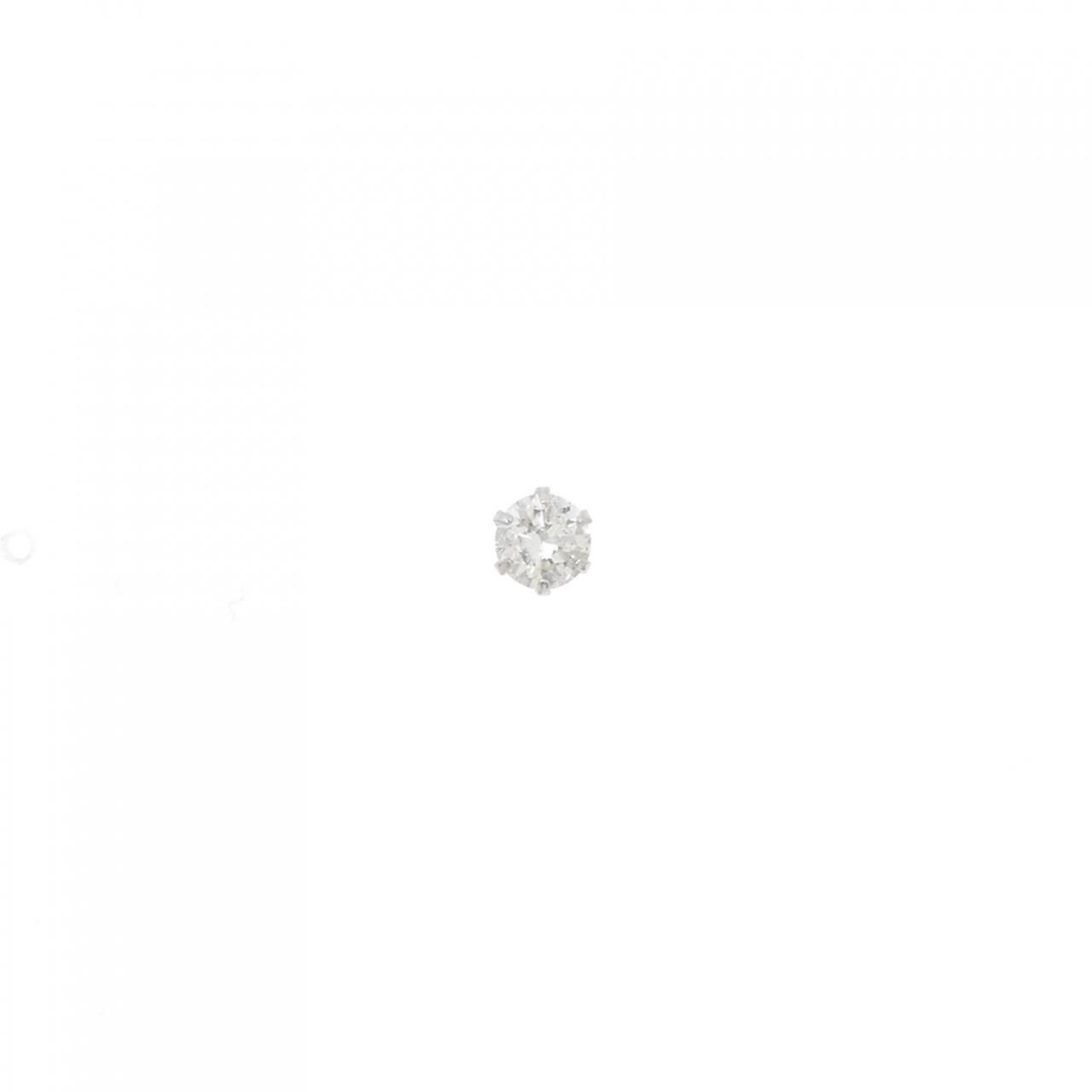 PT900 ソリティア ダイヤモンド ピアス 0.25CT 片耳