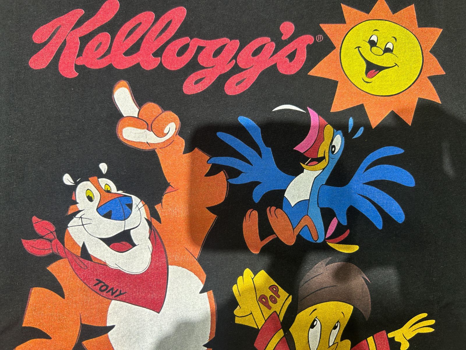 ケロッグ 野村訓市 着用 Kellog's ブラック Tシャツ S～3XL