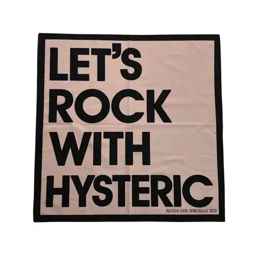 HYSTERIC GLAMOUR(ヒステリックグラマー) バンダナ ベイビーピンク/ブラック
