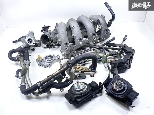 日産 純正 RPS13 180SX S13 シルビア SR20DET 後期 サージタンク インマニ スロットルボディ AACバルブ インジェクター デリバリー 棚K-4