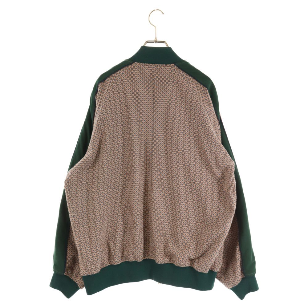 TAUPE トープ 22AW GEOMETRIC JQ SOUVENIR JACKET ジオメトリック総柄デザインジップアップブルゾン ボンバージャケット パープル/ブラウン TPM22302002 TAUPE (トープ) 22AW GEOMETRIC JQ SOUVENIR JACKET ジオメトリック総