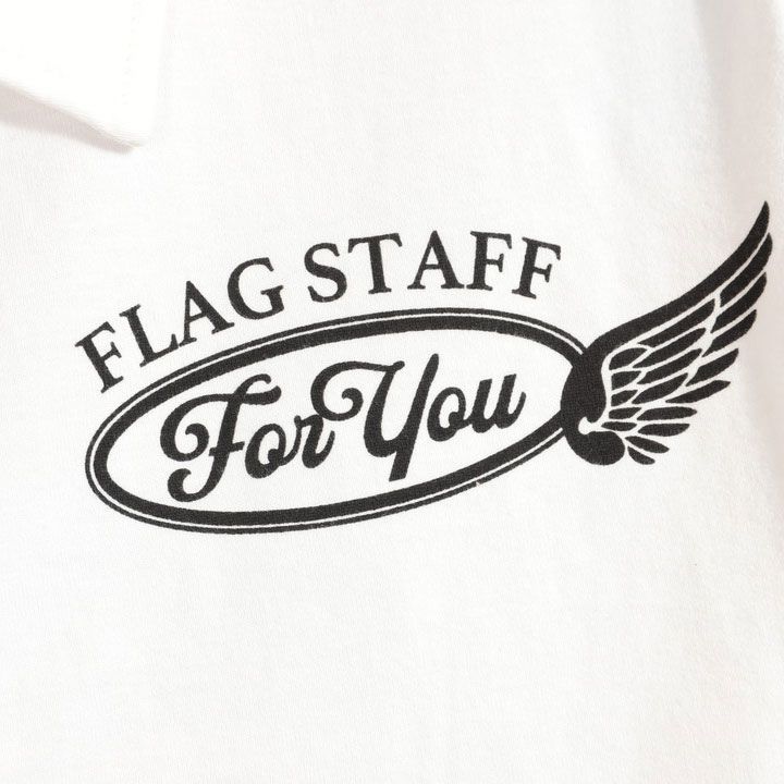 FLAG STAFF ベティブープ コラボ 半袖 ポロシャツ 432022 ホワイト フラッグスタッフ BETTY BOOP ANCH CRASH  メルカリ