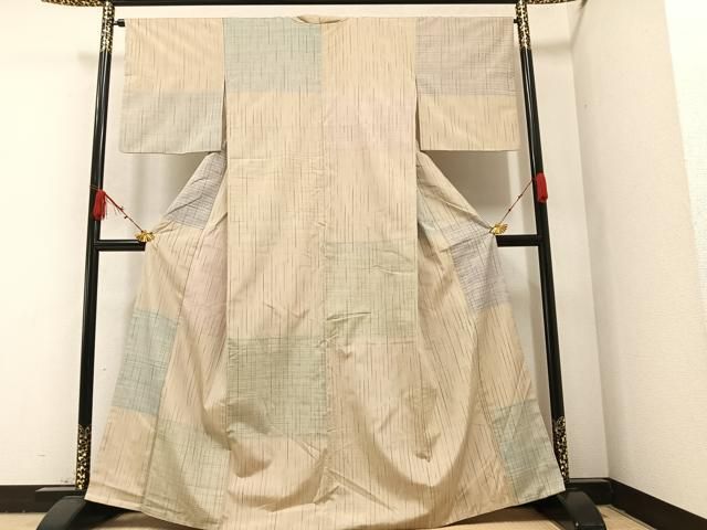 真綿紬 変わり市松 粋な絣 正絹 AK-7140 平和屋着物○上質な紬 変わり市松 正絹 逸品 AAAZ8862ph - メルカリ