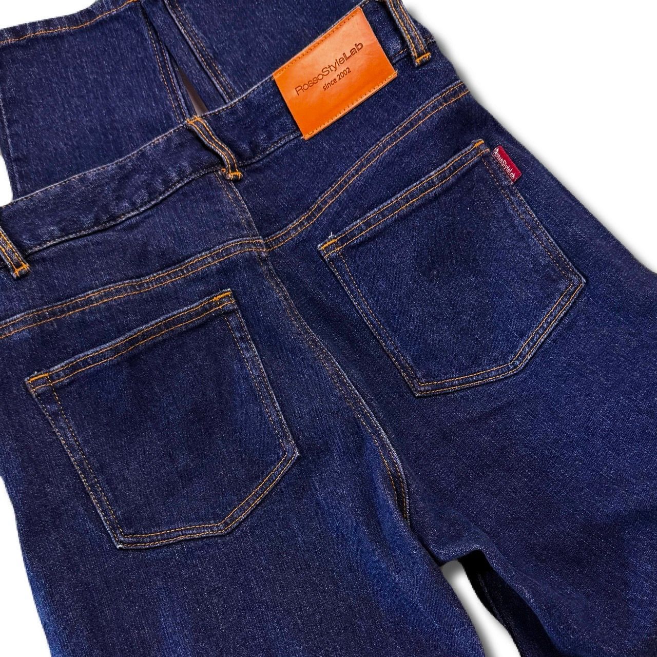 ロッソスタイルラボ ROP-65 インディゴデニム（レディース L サイズ）ウォームストレッチパンツ【秋冬用】