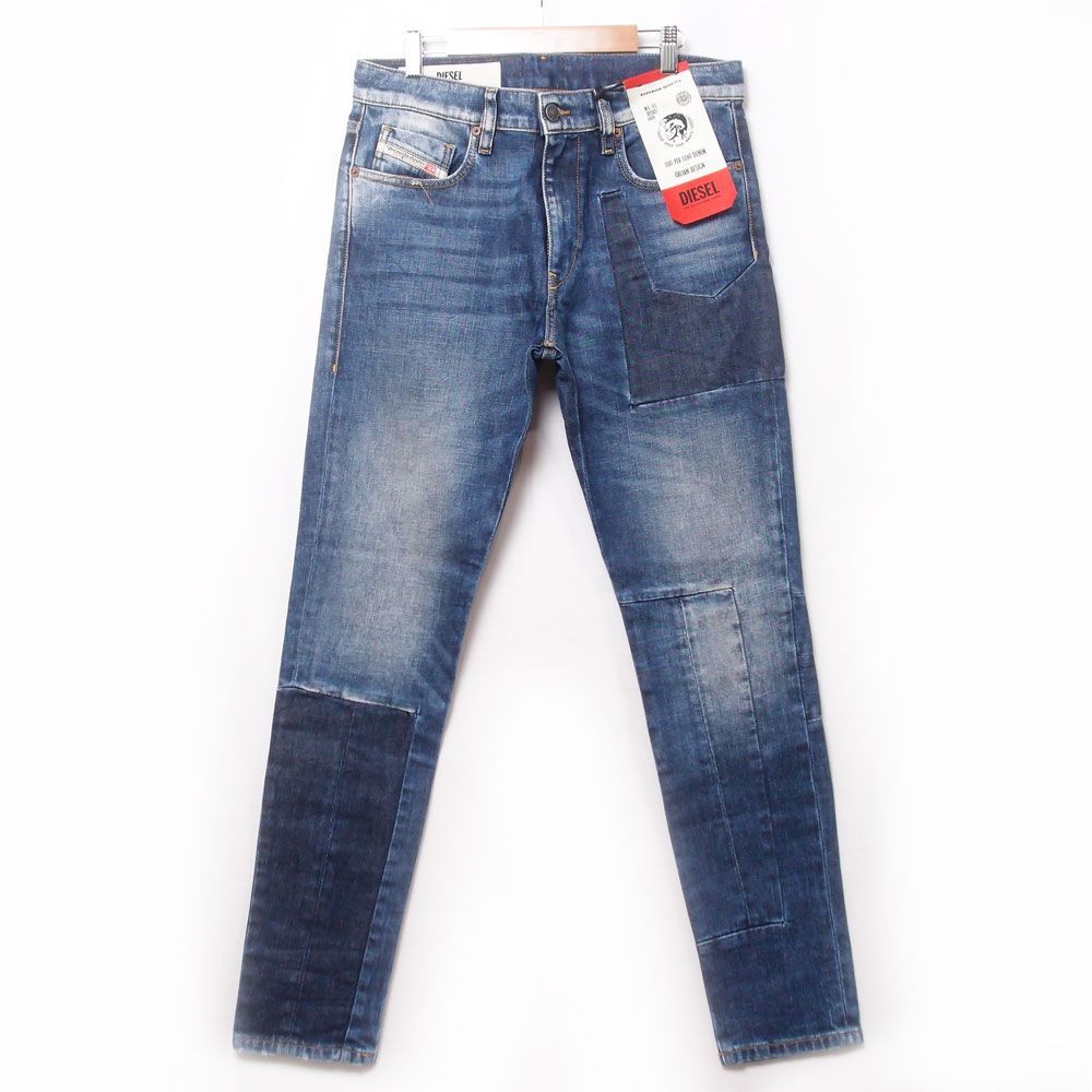 DIESEL ディーゼル スリムテーパード パッチワークデニム D-STRUKT W31  