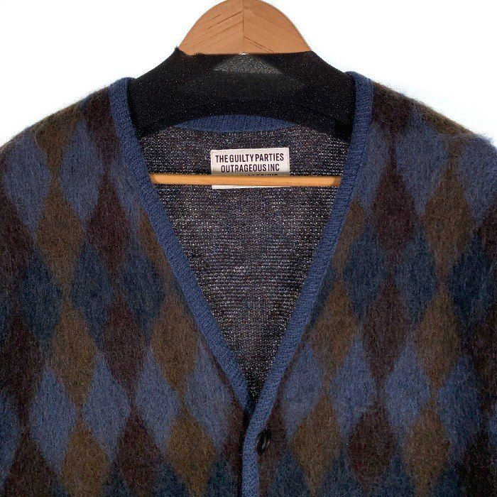 WACKO MARIA ワコマリア 21AW DIAMOND MOHAIR CARDIGAN