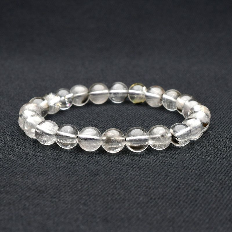 小粒で個性的 プラチナルチル プラチナがこの価格 7mm mise17 12g ルチルクォーツブレスレット 目標達成 成功 人間関係 精神の安定 プレゼント 贈り物 水晶 浄化発送 ギフト 京海堂 天然石の卸 京の蔵