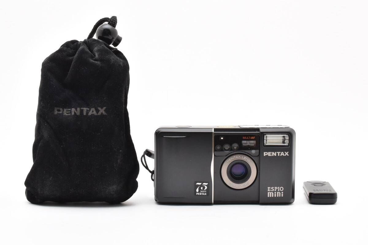 上 ペンタックス PENTAX ESPIO mini 75years ブラック 3374W09691 023