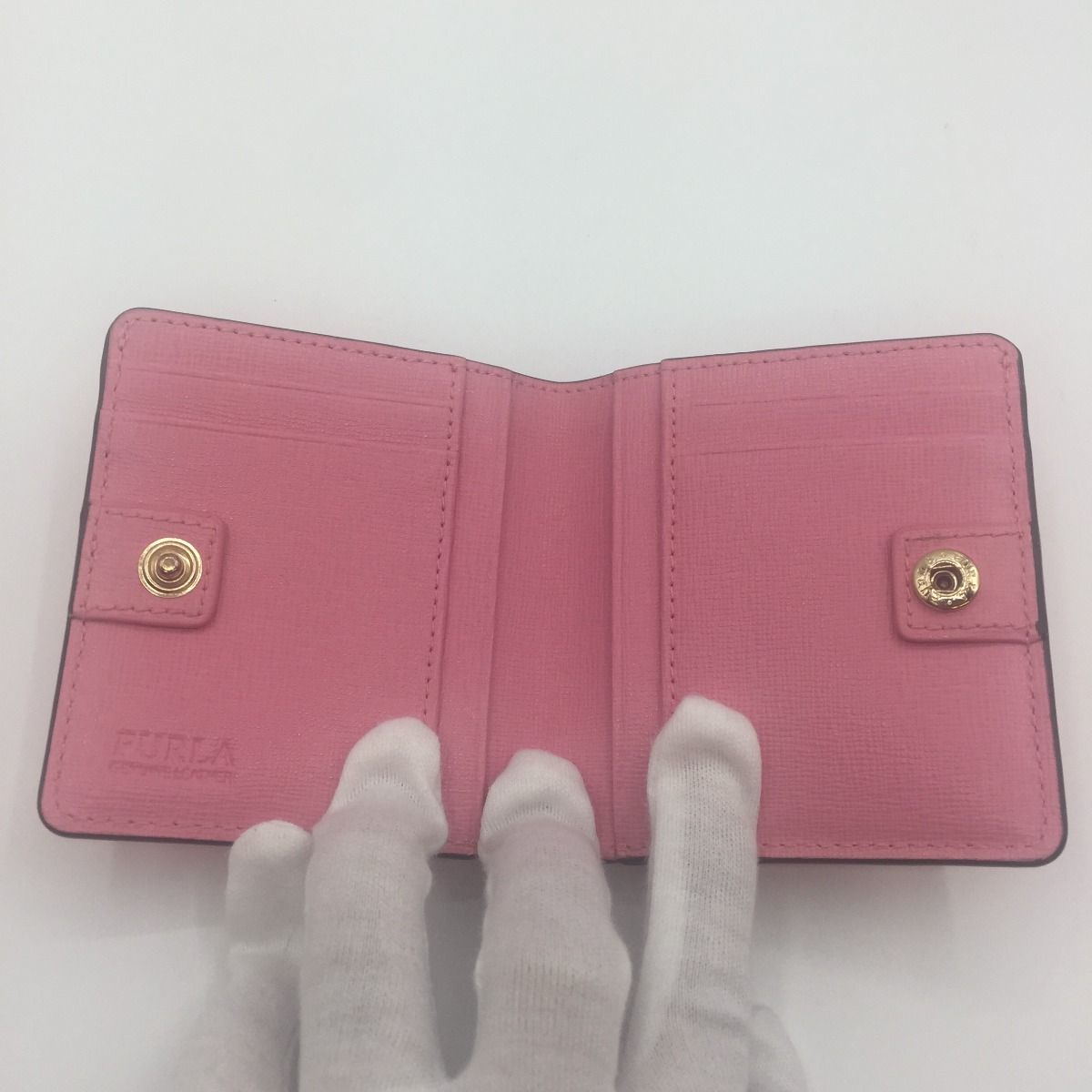 ◎◎FURLA フルラ 2つ折り財布　ミニウォレット ピンク