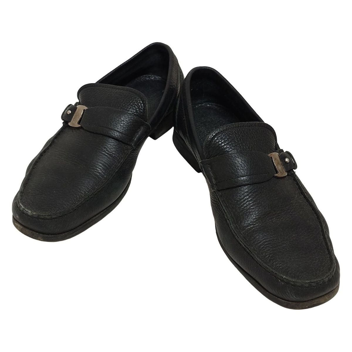 サルヴァトーレ・フェラガモ 黒 ローファー 中古・古着通販】Salvatore Ferragamo (サルヴァトーレ
