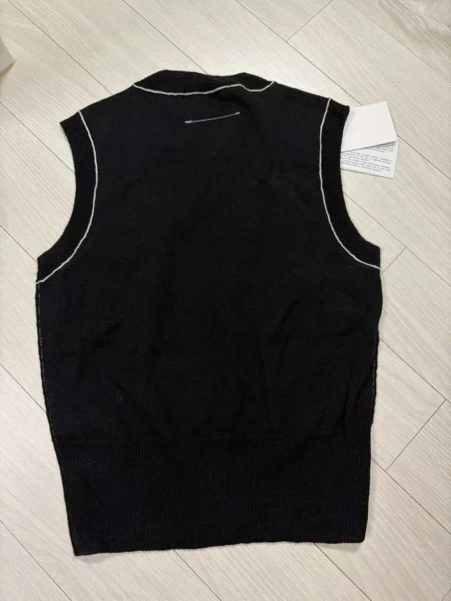 メゾン マルジェラ ブラック ニット ベスト M