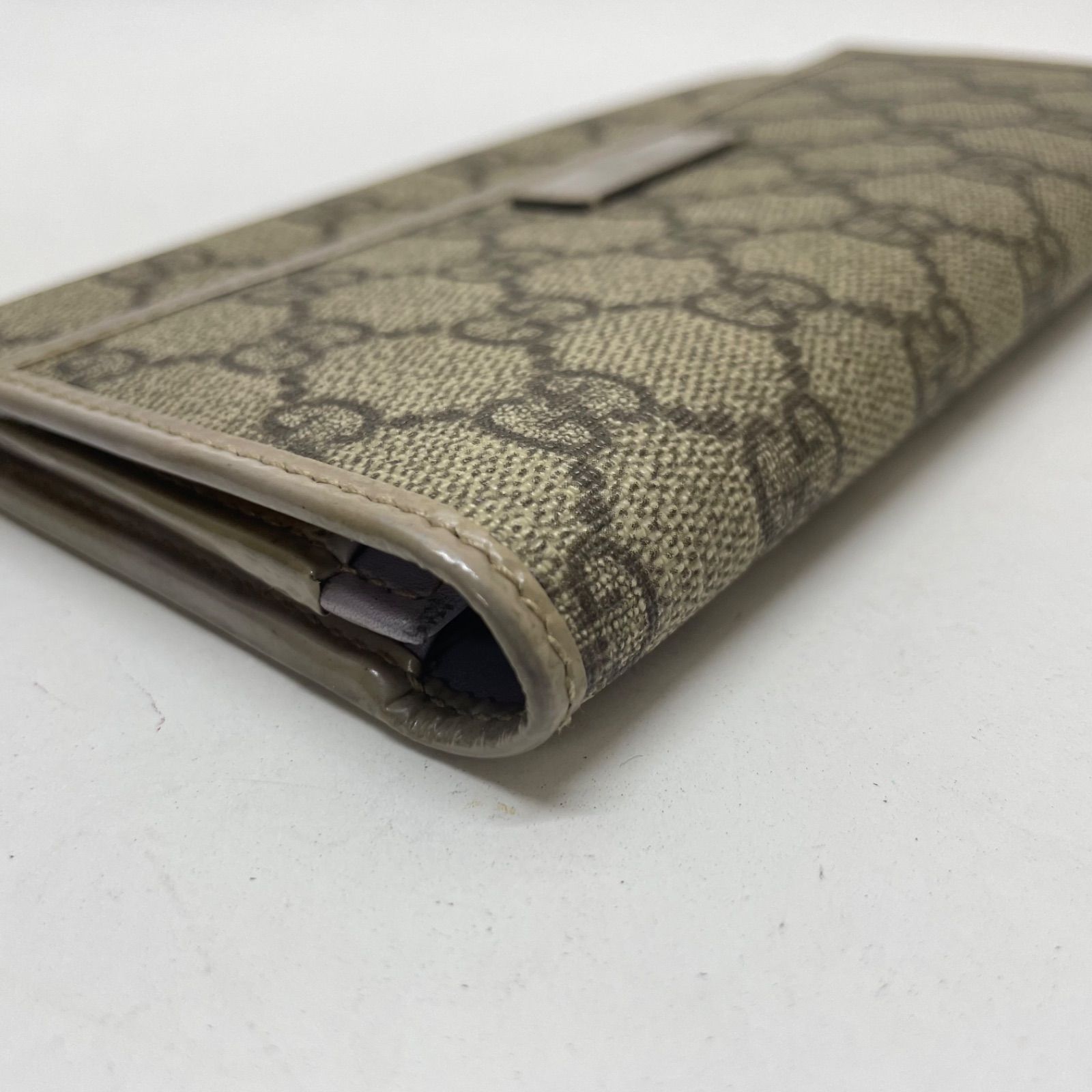 GUCCI グッチ　オールドグッチ　長財布　ggスプリーム　PVC レザー　ロゴ GUCCI グッチ オールドグッチ 長財布 ggスプリーム PVC レザー