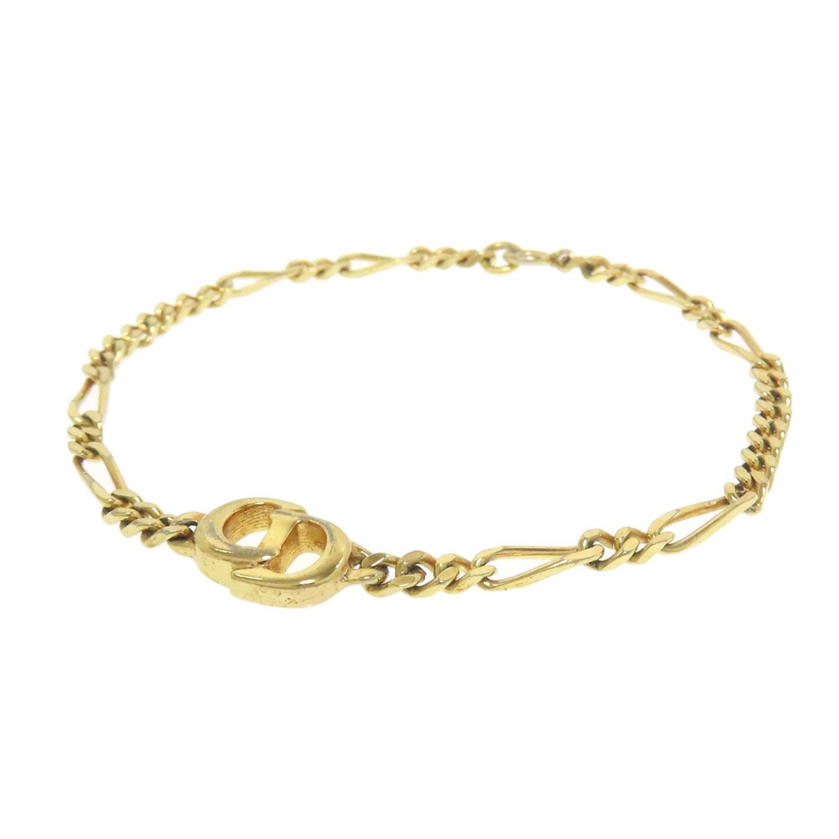 CHRISTIAN DIOR クリスチャンディオール CDロゴ ブレスレット 金属製 レディース