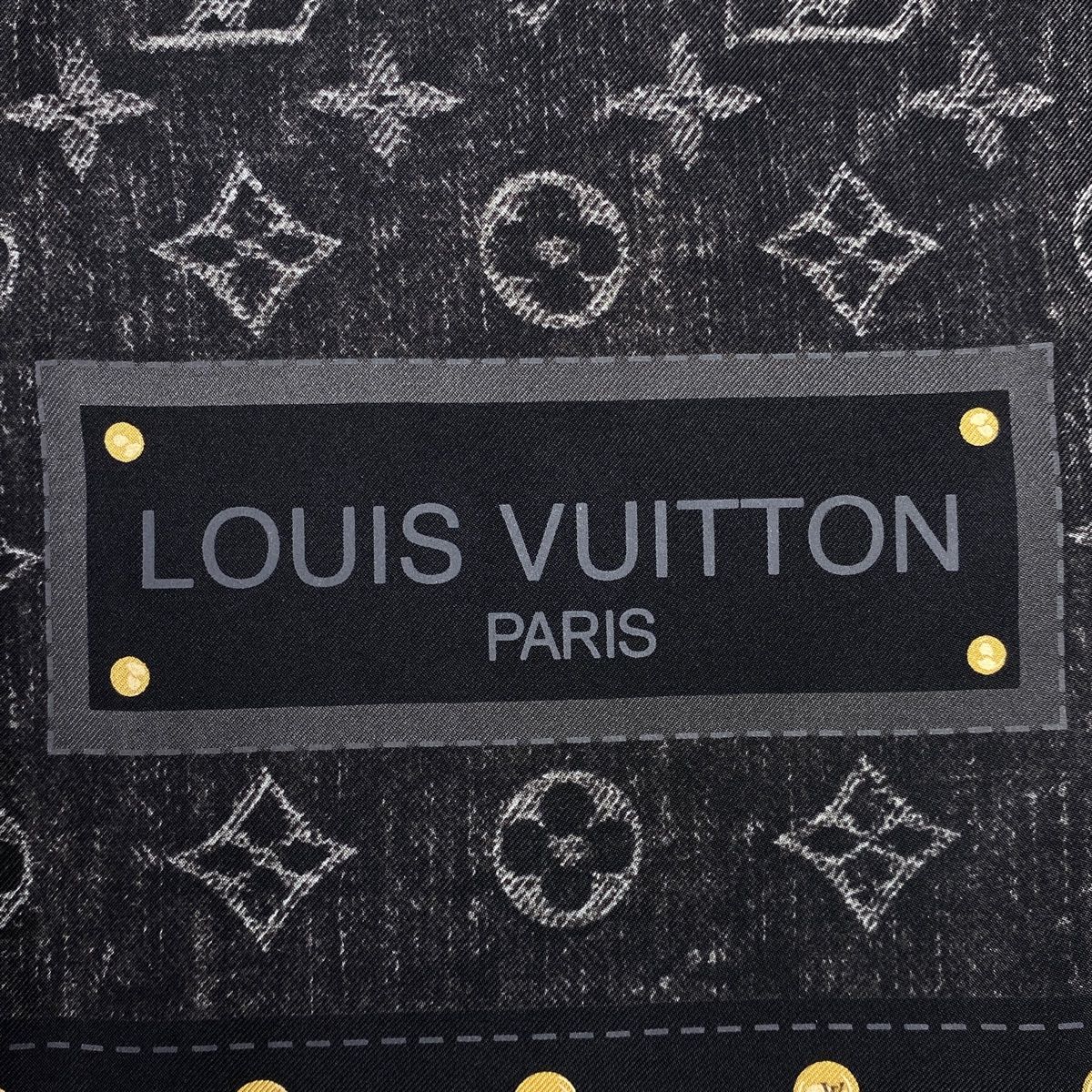 ルイ・ヴィトン Louis Vuitton モノグラムデニム柄 スカーフ スカーフ