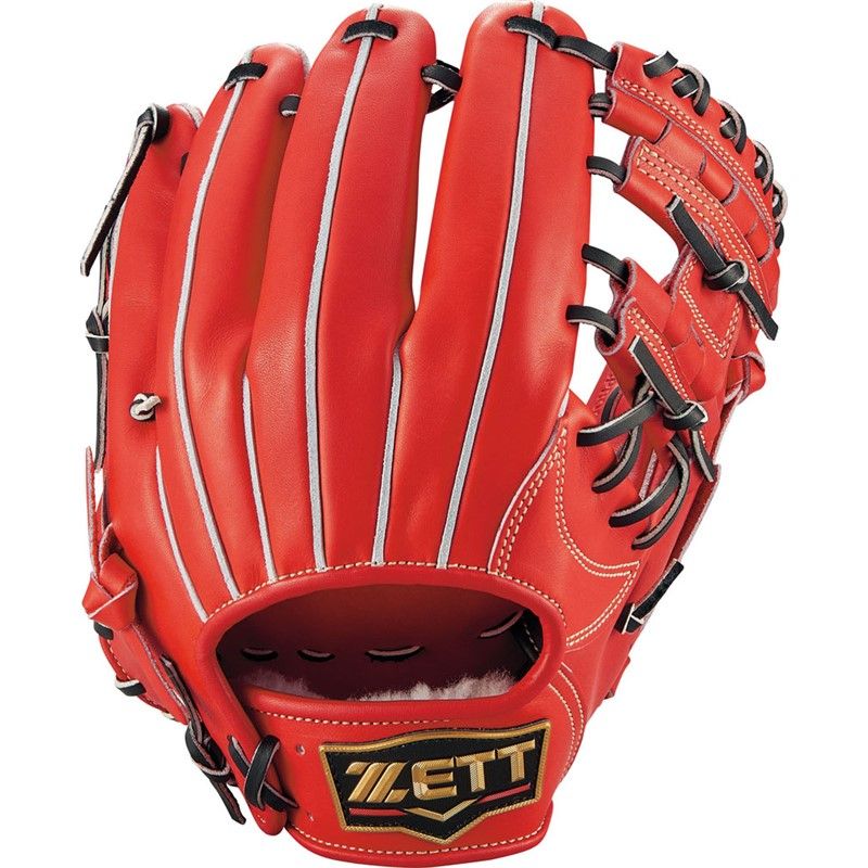 ゼット ZETT  硬式用 プロステイタス 2203P  グラブ袋付 野球 硬式グラブ グローブ  22SS(BPROGP26-5819）、Dオレンジ/ブラック