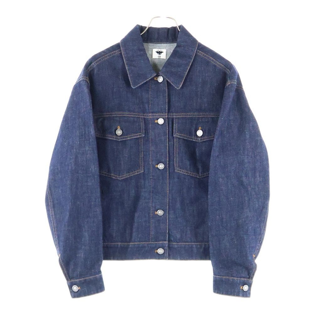 Christian Dior クリスチャンディオール ビー刺繍 デニムジャケット ブルー 222V51A3524