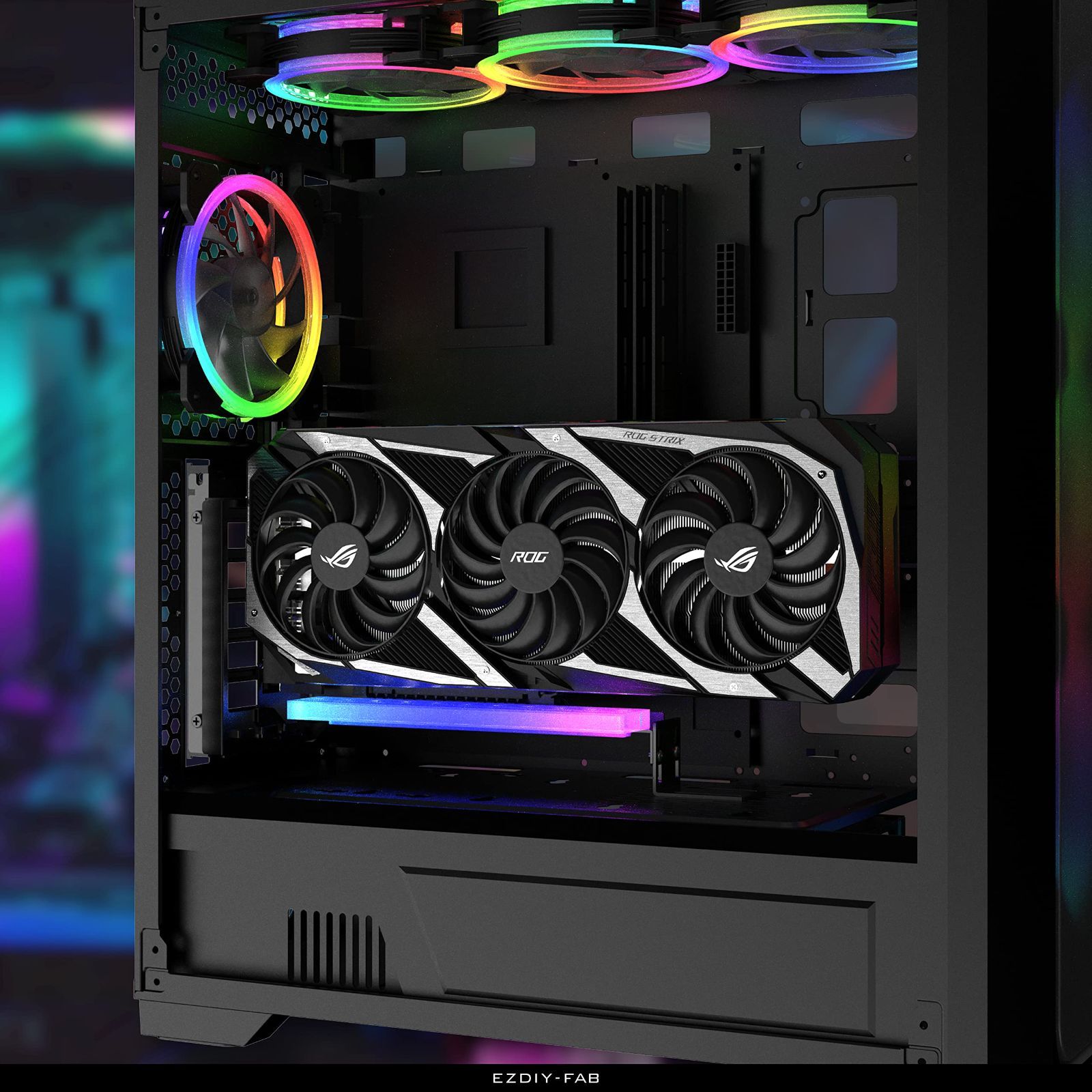 数量限定】ライザーケーブル90度直角17cm Gen4 ブラックキット X16 4.0