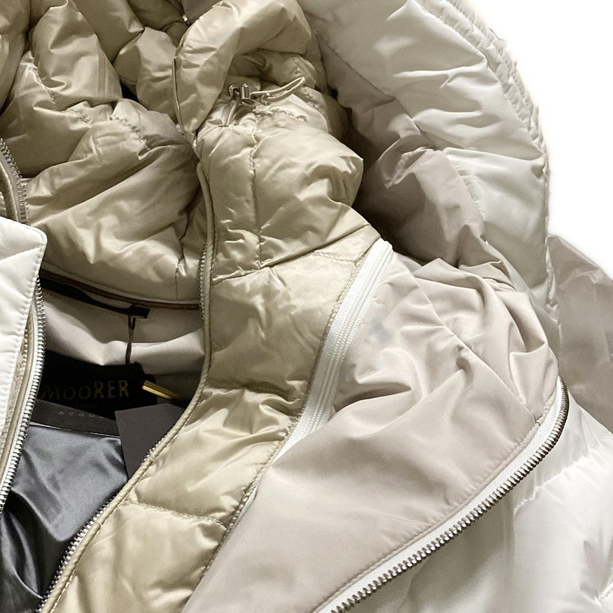 MOORER(ムーレー) ダウンジャケット サイズ48 XL メンズ美品 - 白 長袖 