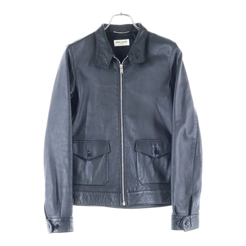 SAINT LAURENT PARIS サンローランパリ 16SS アビエーター ジップアップレザージャケット ブラック 361592 Y5NQ1