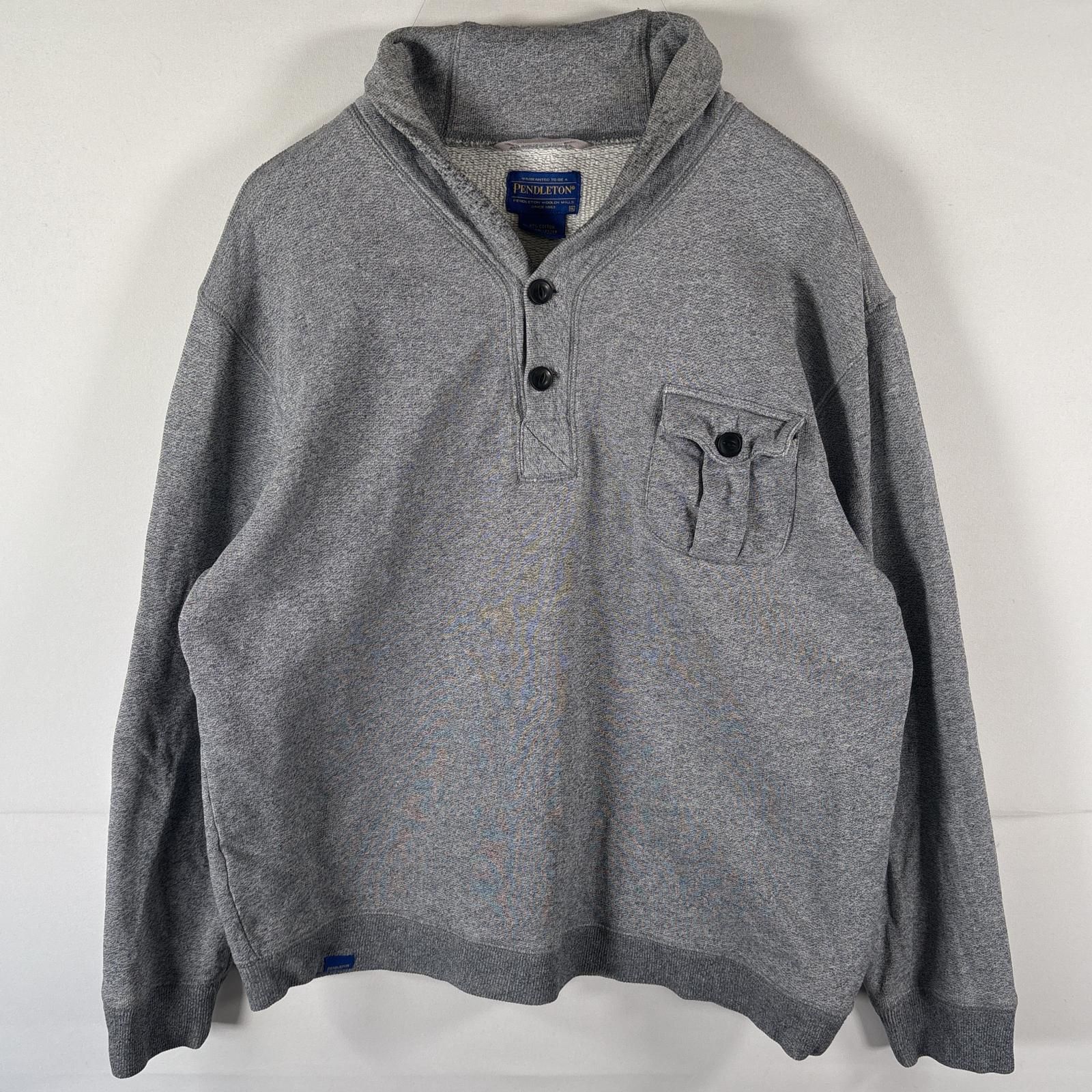 古着 ペンドルトン PENDLETON スウェット トレーナー ハーフボタン
