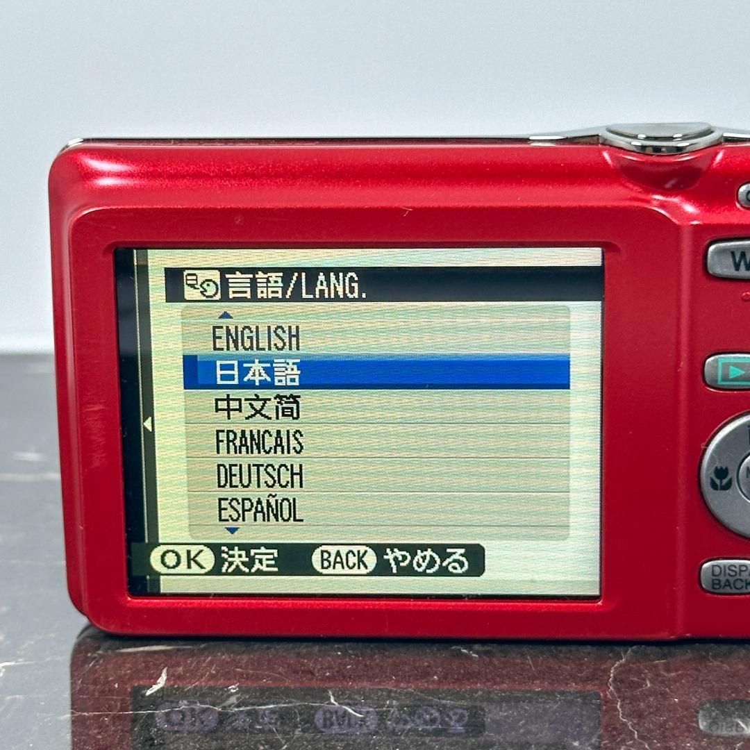 美品】FUJIFILM FinePix JX600 レッド 富士フイルム ファインピックス